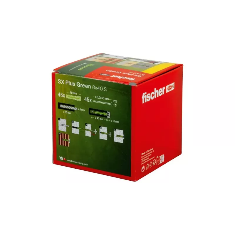 Kruvi- ja tüüblikomplekt Fischer 567814 45 tk 8 mm läbimõõt 40 mm pikkus