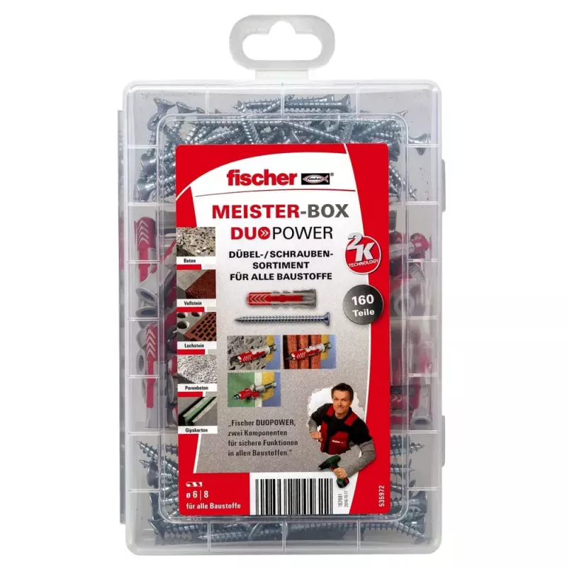 Laienemisankur Fischer MEISTER-BOX DUOPOWER + kruvid