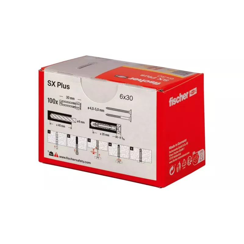 Laienemisankur Fischer 568006 30 mm nailon 6 mm 100 tk