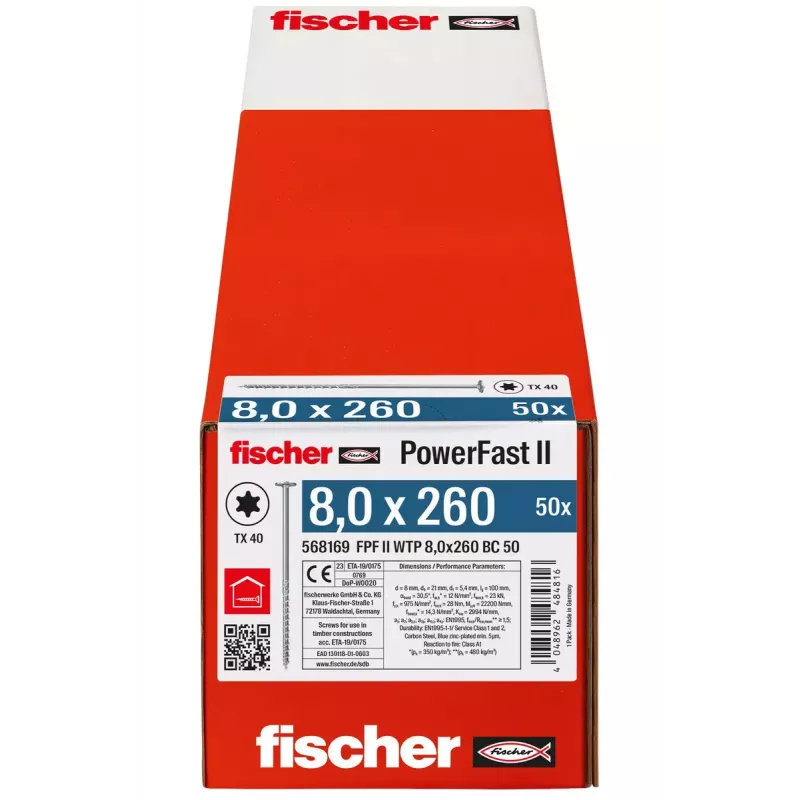 Kruvi/polt Fischer 568169 50 tk