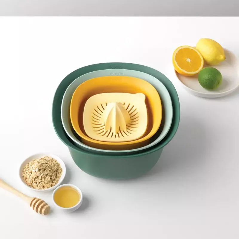 Komplekt Brabantia Tasty+ Virnastatav 3,2L Sinine Roheline Kollane