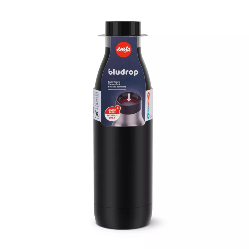 EMSA Bludrop Color N31109 Igapäevane kasutus 700 ml Roostevaba teras Must