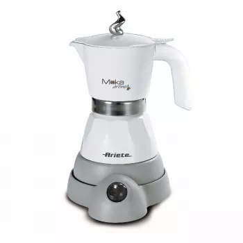Ariete 1358 Moka Aroma - 2/4 tassi elektriline mokakann - juhtmevaba alus - automaatne väljalülitus - temperatuuri hoie 30 min - 400 vatti - valge