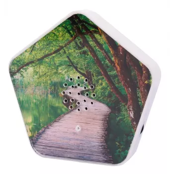 Helimasin Olympia Sounds of Nature, valge, kompaktsed mõõtmed 135×30×130 mm