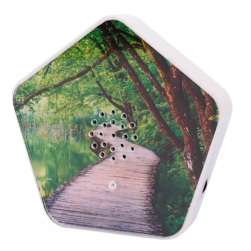 Helimasin Olympia Sounds of Nature, valge, kompaktsed mõõtmed 135×30×130 mm