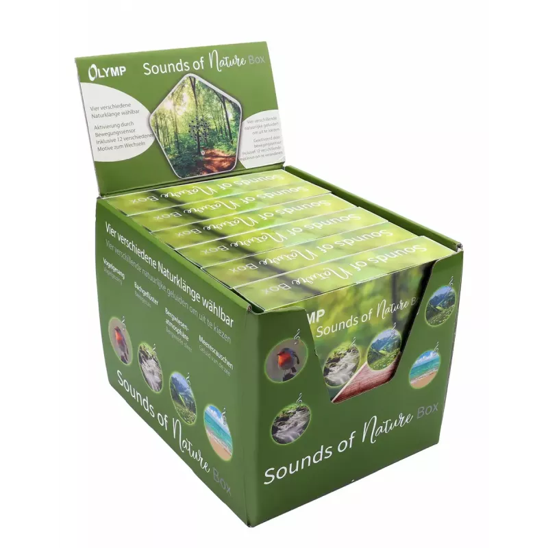 Helimasin Olympia Sounds of Nature, valge, kompaktsed mõõtmed 135×30×130 mm