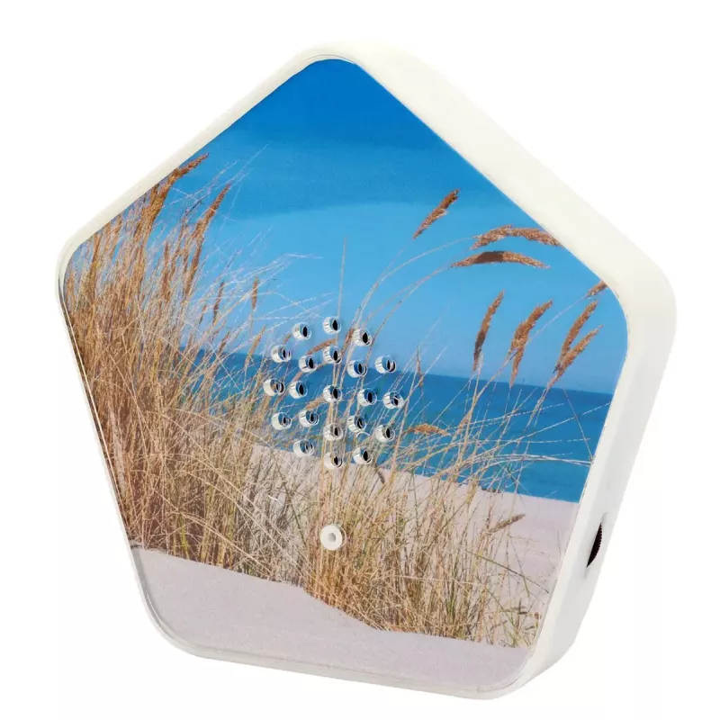 Helimasin Olympia Sounds of Nature, valge, kompaktsed mõõtmed 135×30×130 mm