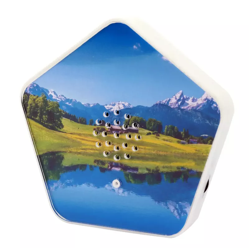 Helimasin Olympia Sounds of Nature, valge, kompaktsed mõõtmed 135×30×130 mm