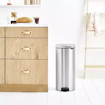 Pedal Bin Brabantia newIcon Round Brushed steel Diameter 30 cm