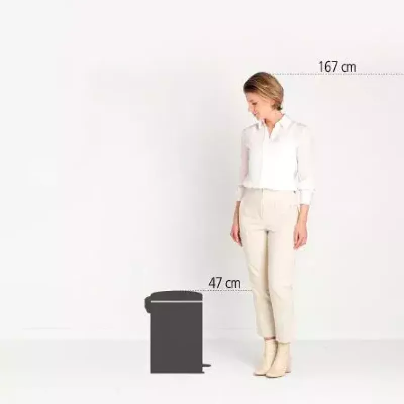 Brabantia NewIcon 20 L ümmargune beež jäätmekorv