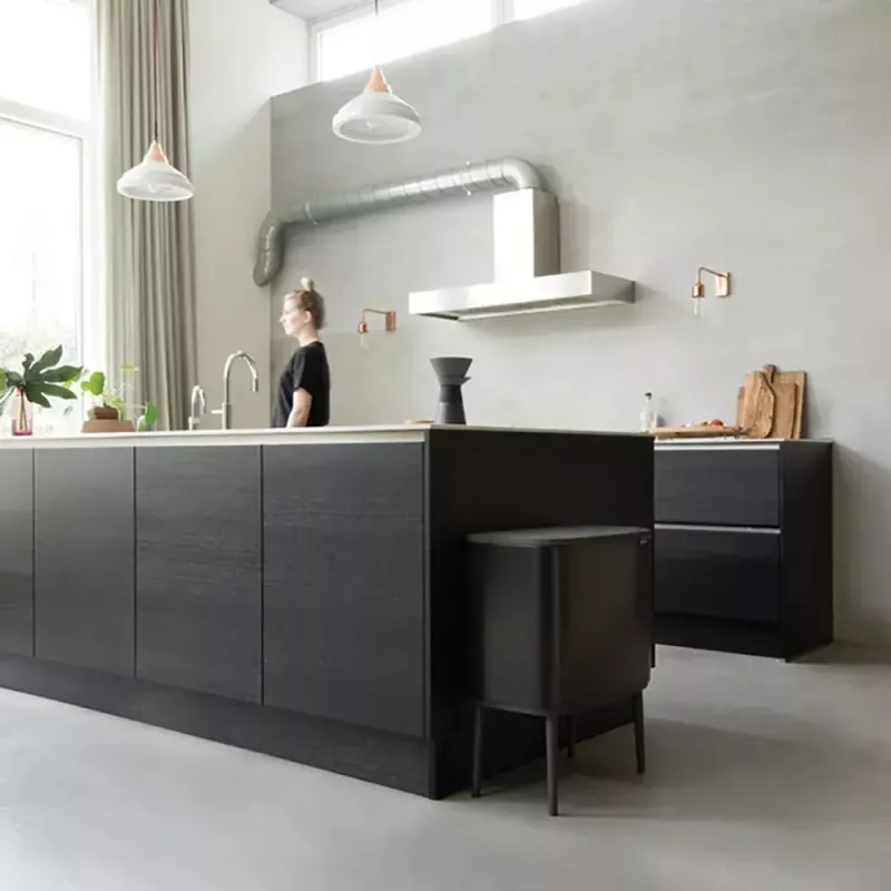 Prügikast Brabantia 316067 33L Ristkülikukujuline Roostevaba Teras Must