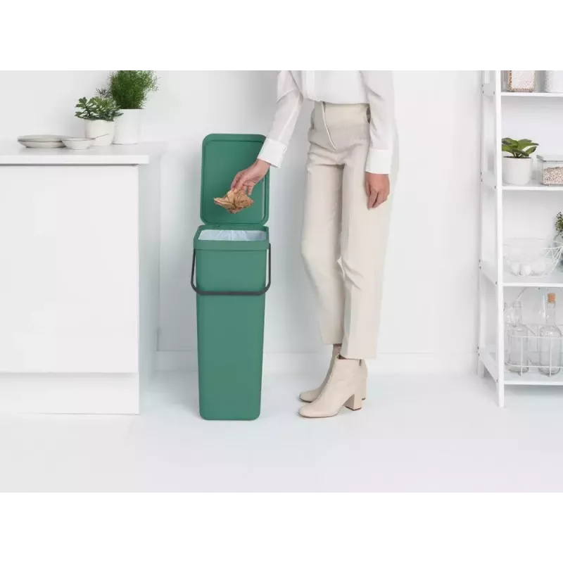 Brabantia Sort & Go 40 L ristkülikukujuline roheline