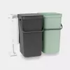 Brabantia Sort & Go ristkülikukujuline plastikust roheline hall laius 520 mm sügavus 370 mm kõrgus 430 mm