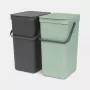 Brabantia Sort & Go ristkülikukujuline plastikust roheline hall laius 520 mm sügavus 370 mm kõrgus 430 mm