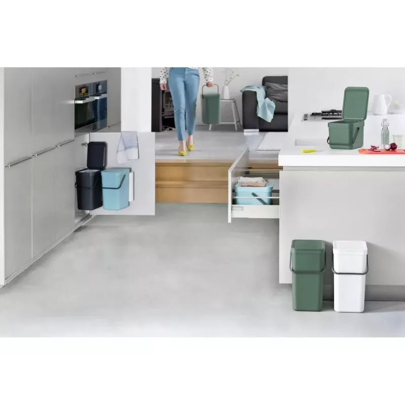 Jäätmemahuti Brabantia Sort & Go 3 L roheline Laius 188 mm Sügavus 139 mm Kõrgus 181 mm