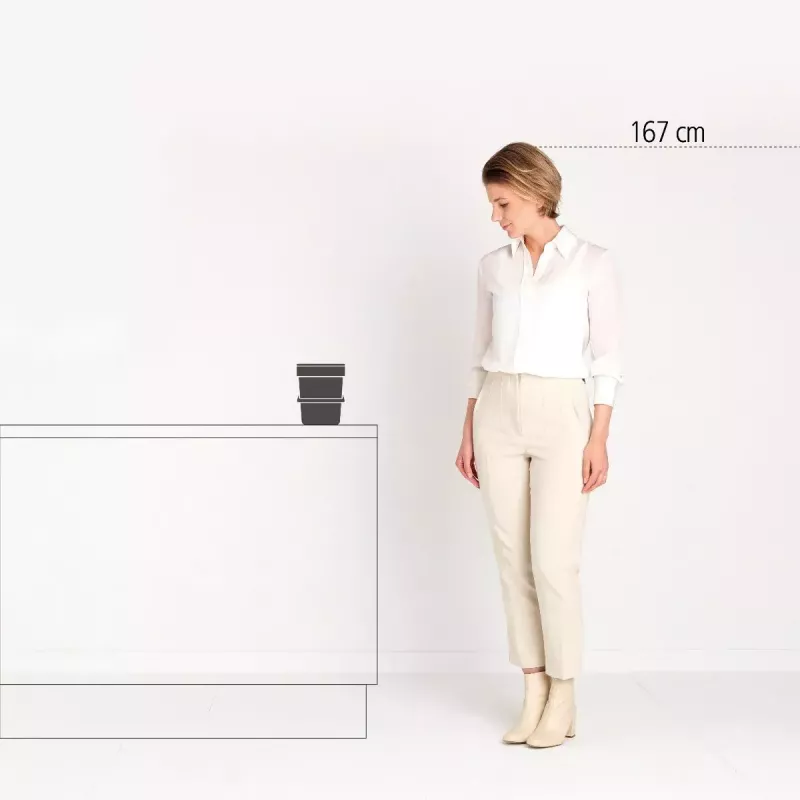 Jäätmemahuti Brabantia Sort & Go 3 L roheline Laius 188 mm Sügavus 139 mm Kõrgus 181 mm