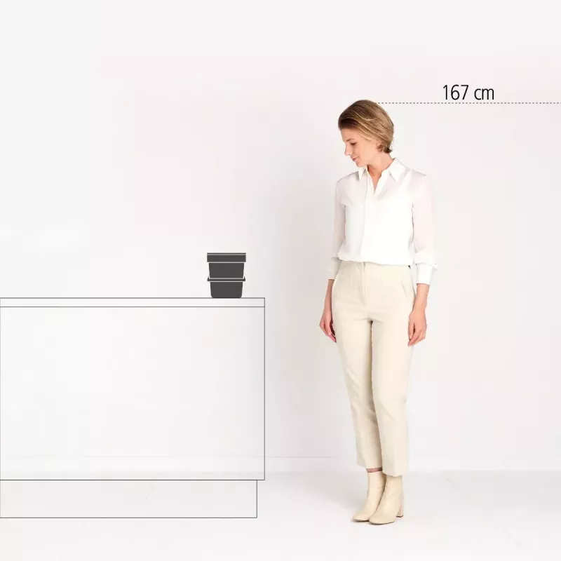 Brabantia Sort & Go 6 L hall jäätmekast 200x245x181 mm