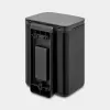 Prügikast Brabantia Bo 4 L ristkülikukujuline, teraskorpus, must, 200×172×272 mm