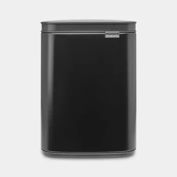 Prügikast Brabantia Bo 4 L ristkülikukujuline, teraskorpus, must, 200×172×272 mm
