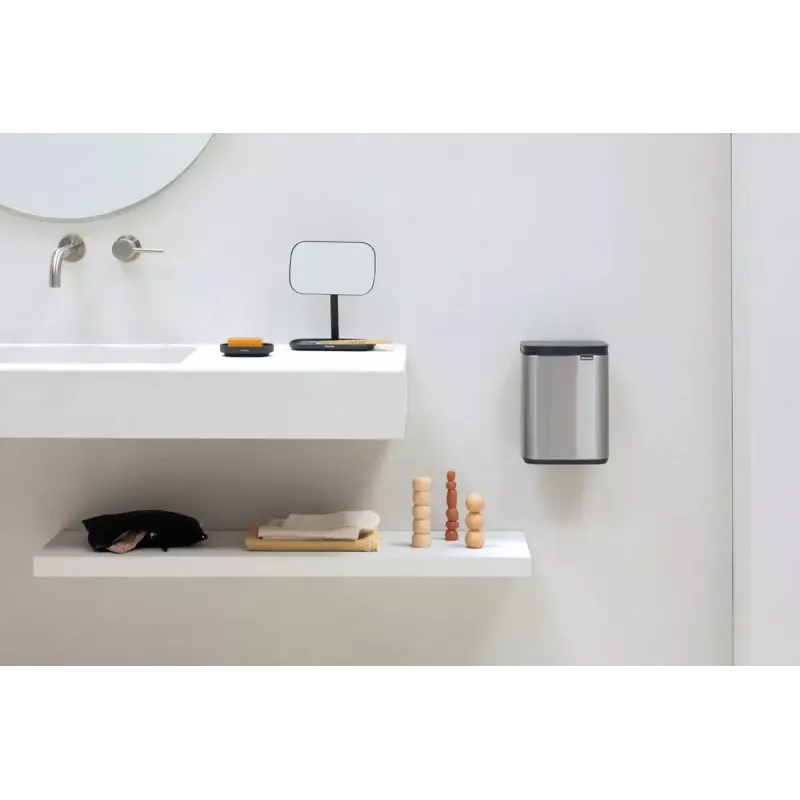 Waste Bin Brabantia Bo 4 L Rectangular Steel Must 22 28 49