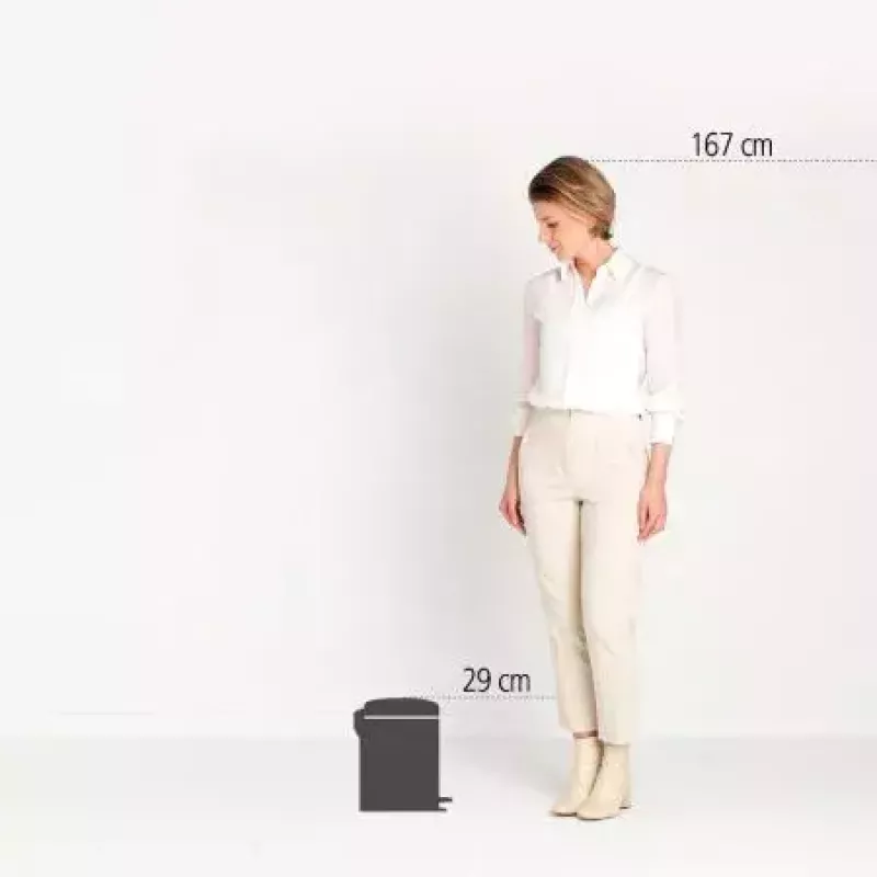 Brabantia NewIcon 5 L ümmargune beež prügikast