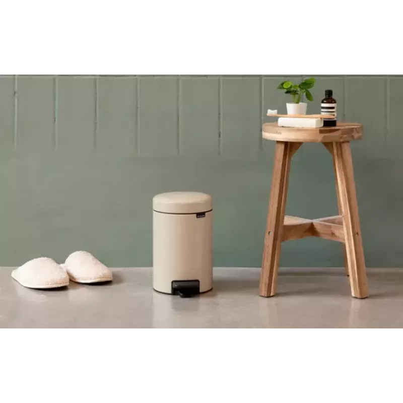 Brabantia NewIcon 5 L ümmargune beež prügikast