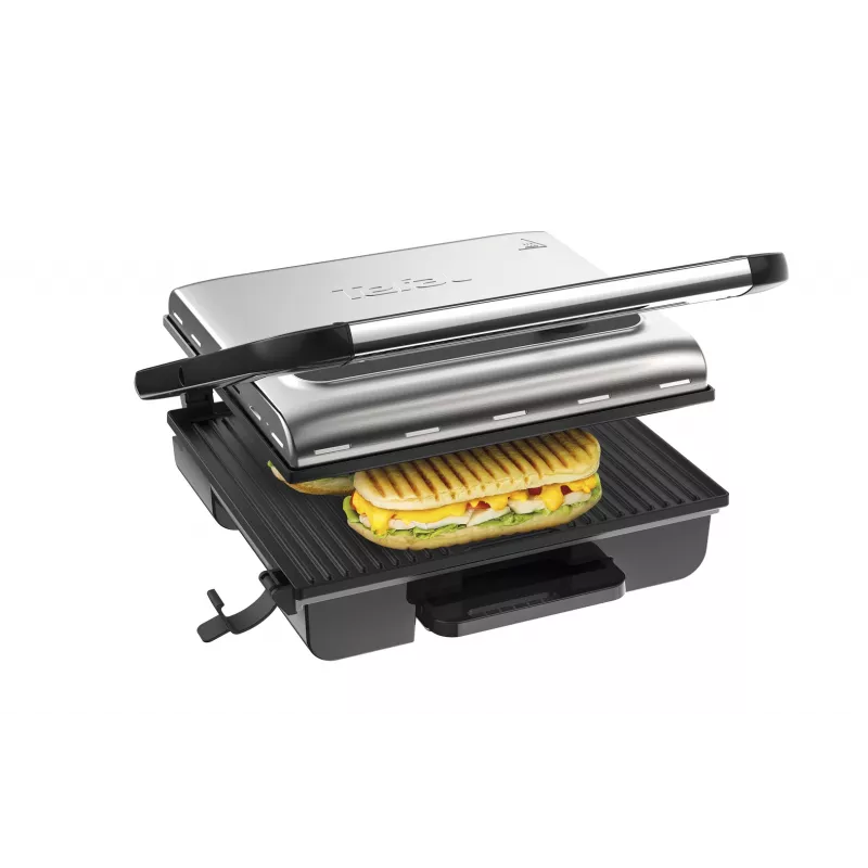 Kontaktgrill Tefal Inicio GC242D 2000W Must Roostevaba teras