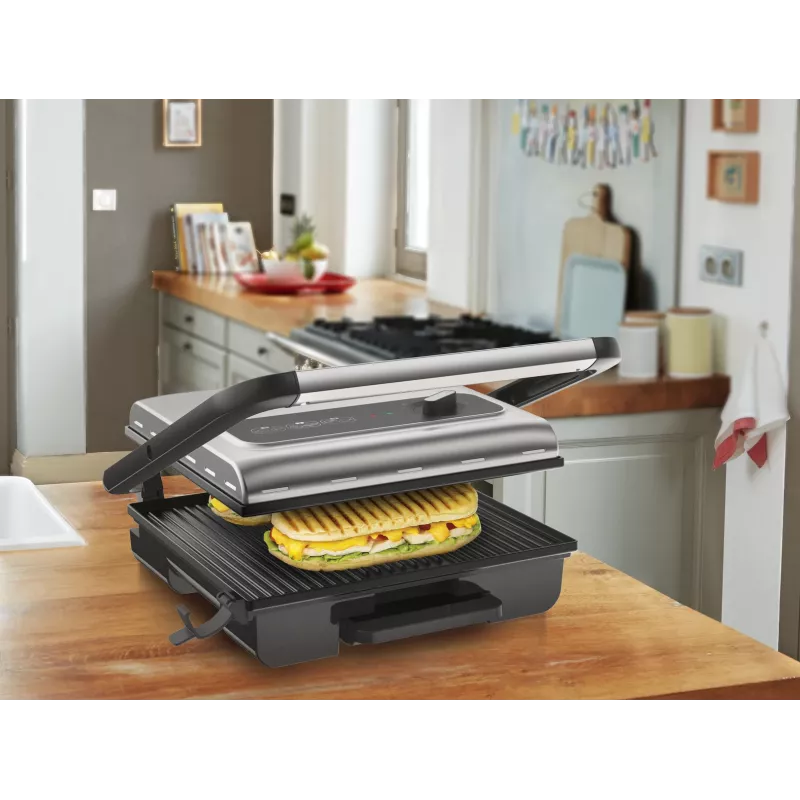 Kontaktgrill Tefal Inicio GC242D 2000W Must Roostevaba teras