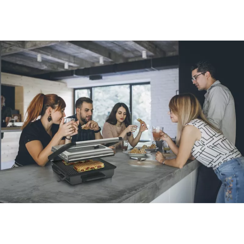 Kontaktgrill Tefal Inicio GC242D 2000W Must Roostevaba teras