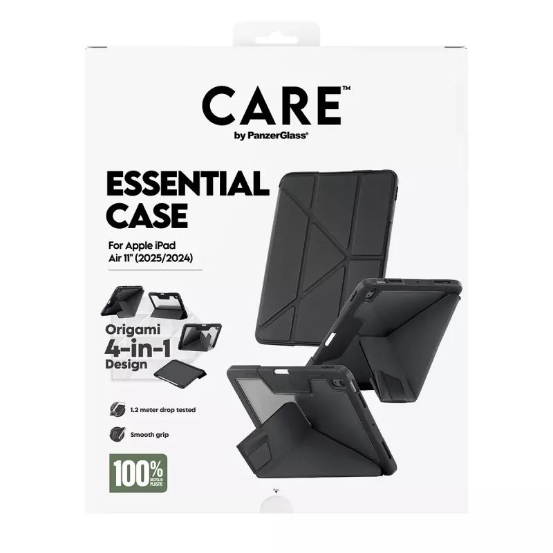 Tahvelarvuti kaitseümbris PanzerGlass TPU Essential Case CR76640 must iPad Airile