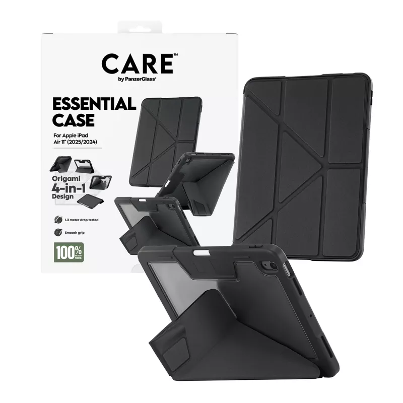 Tahvelarvuti kaitseümbris PanzerGlass TPU Essential Case CR76640 must iPad Airile