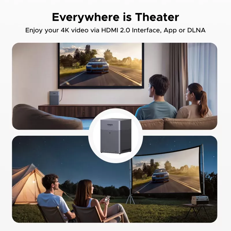 UGREEN NAS DH4300 Plus 4-kohaline 120TB 2.5GbE ja USB-C-ga