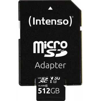 MicroSDXC-kaart Intenso 512GB UHS-I Class 10 3433493