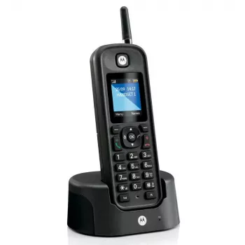 DECT-telefon Motorola O201, helistaja ID, must, juhtmeta telefonitoru