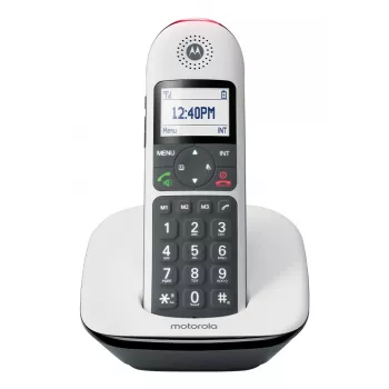 Juhtmeta telefon MOTOROLA CD5001 valge DECT 1,8 GHz, üks telefonitoru
