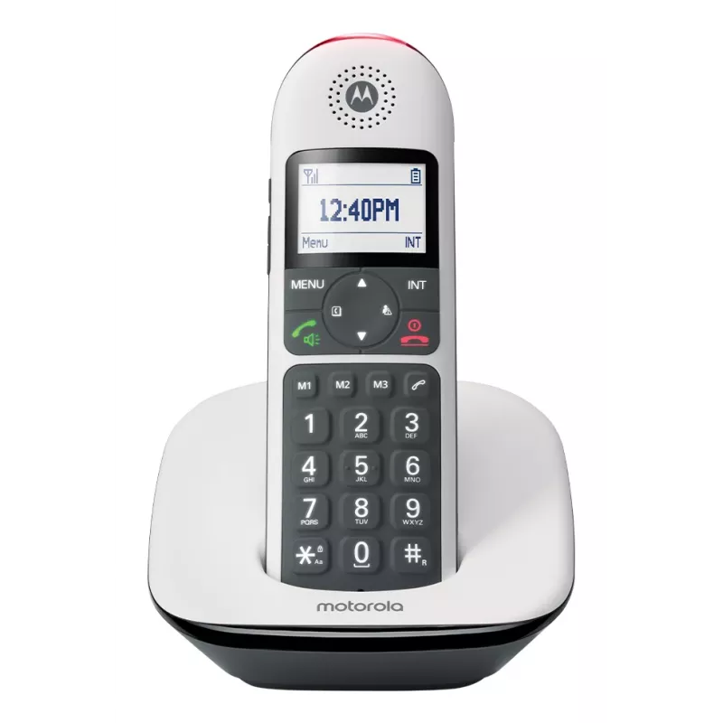 Juhtmeta telefon MOTOROLA CD5001 valge DECT 1,8 GHz, üks telefonitoru