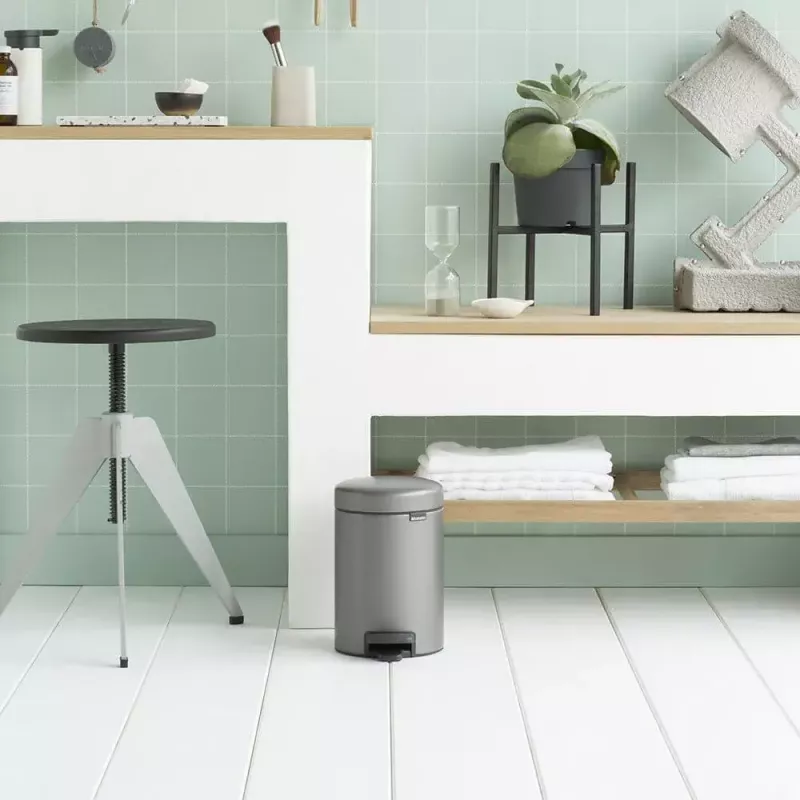 Prügikast Brabantia 113246 3 L ümmargune plaatina