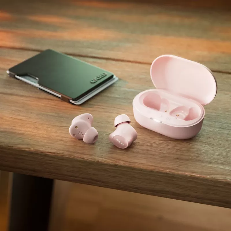 Philips TAT1209PK/00 kõrvaklapid/peakomplekt True Wireless Stereo (TWS) Kõrvasisesed Kõned/Muusika Bluetooth Roosa