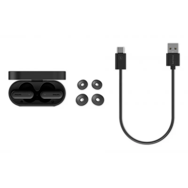 Kõrvaklapid Philips TAT6000BK/00 True Wireless Stereo (TWS) Bluetooth In-ear, 20–20000 Hz, 10 m, must