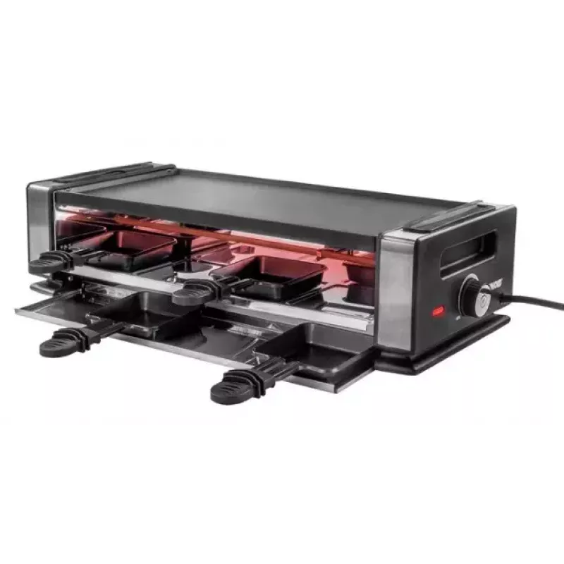 Raclette grill Unold Delice Basic 1200 W 8 inimest Must Roostevaba teras