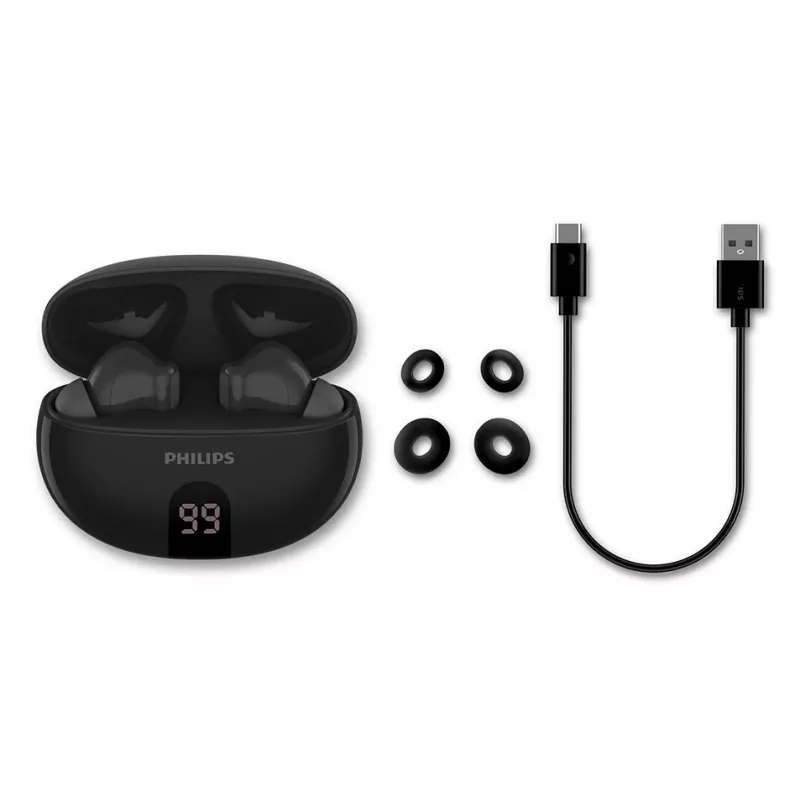 Juhtmevabad kõrvasisesed kõrvaklapid Philips TAT2520BK/00 — Bluetooth, 20–20000 Hz, 10 m leviulatus, 40 g, must