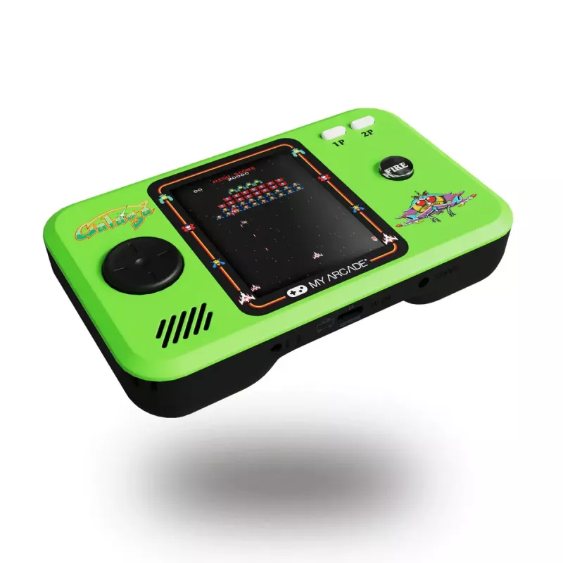 Pihukonsool My Arcade GALAGA Pocket Player Pro — 2,75-tolline (6,98 cm) ekraan, D-pad, 3,5 mm, USB/AA-aku