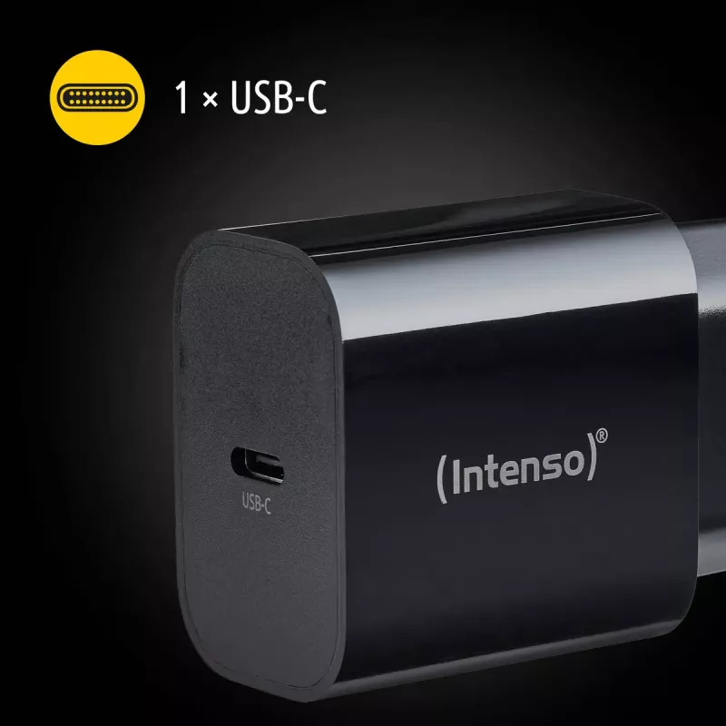 Toiteadapter Intenso W20C 20W USB-C Must