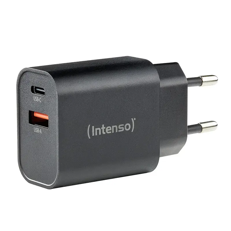 Toiteadapter Intenso W30AC 30W USB-A USB-C Must