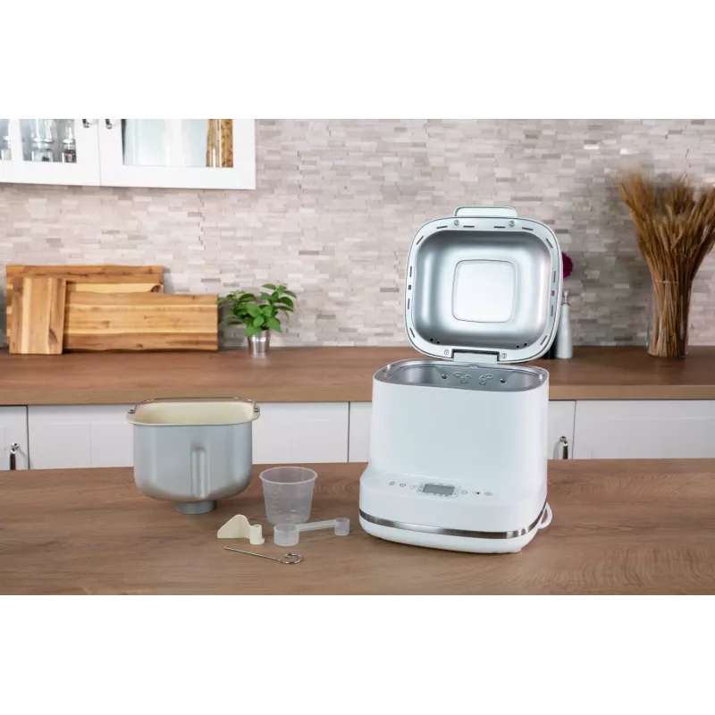 Leivaküpsetaja Unold Esge Backmeister Bernd 68120 — 550 W, max päts 1 kg, valge, plastkorpus