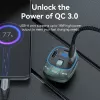 Vention 3-pordiline USB-autolaadija (USB-C + 2× USB-A) 30W/18W/5W must