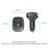 Vention 3-pordiline USB-autolaadija (USB-C + 2× USB-A) 30W/18W/5W must