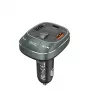 Vention 3-pordiline USB-autolaadija (USB-C + 2× USB-A) 30W/18W/5W must