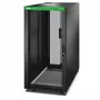 APC Easy Rack, 24U, must, katusega, ratastega, jalgadega, 4 kronsteiniga ja külgpaneelidega, ilma põhjata, 1198K x 600L x 1200S mm