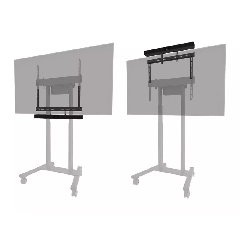 Videobaarikinnitus Neomounts AV30-500BL 43–110-tollistele kuvaritele — VESA kuni 800×600, max 10 kg, laius 900 mm